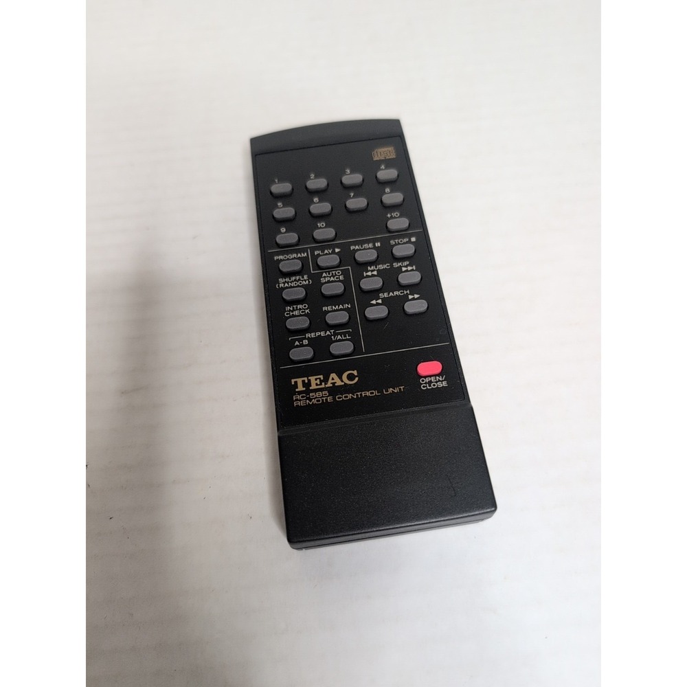 Vintage Genuine TEAC RC-585 Remote control for CD-P1160 CD-P1100 CD Player